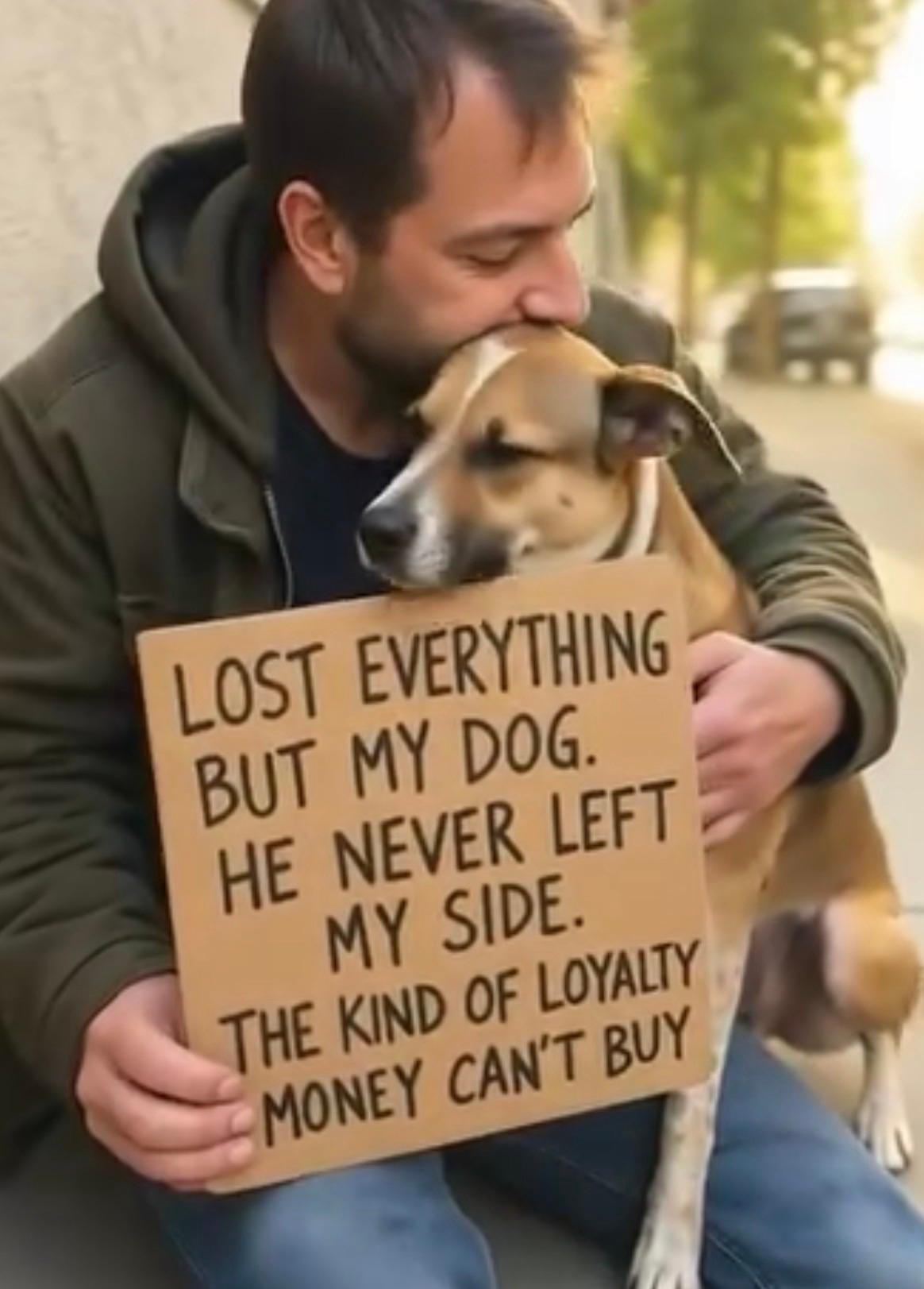 “I SLEPT UNDER A BRIDGE—BUT MY DOG KEPT ME WARM AND SANE”