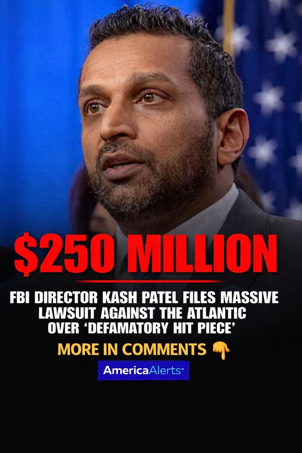 250 MILLION LAWSUIT?! FBI DIRECTOR FILES MASSIVE CASE OVER ‘DEFAMATORY HIT PIECE’
