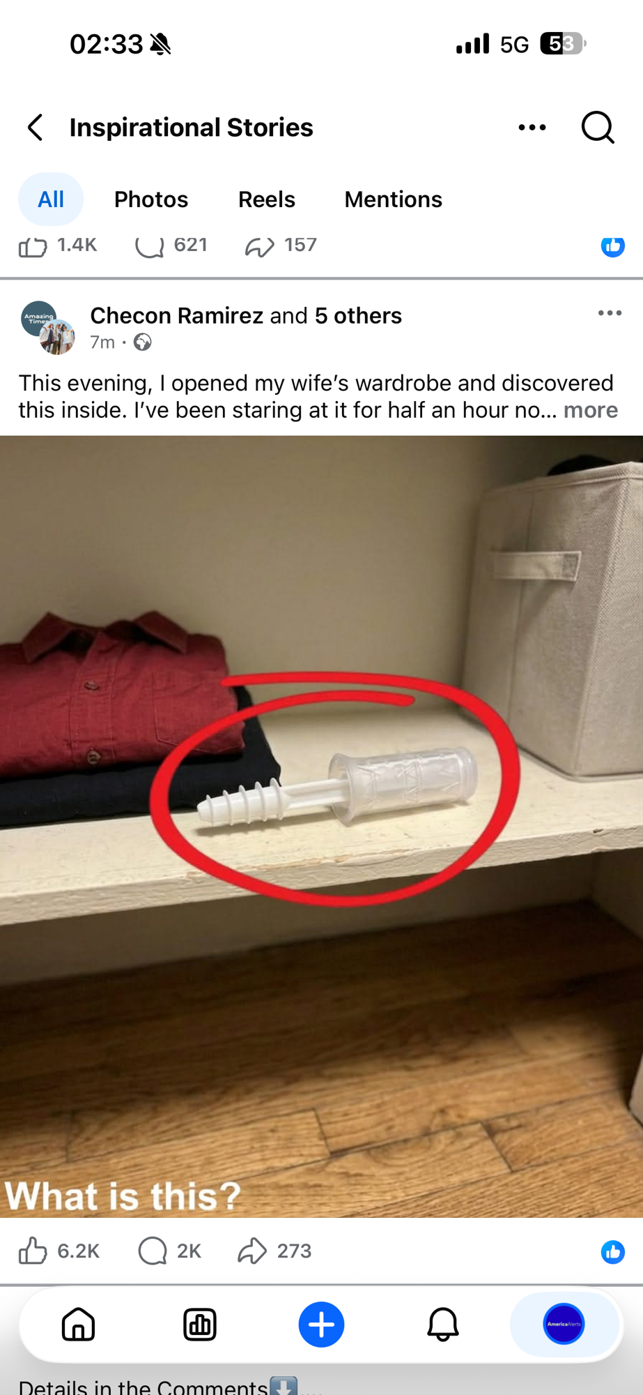This evening, I opened my wife’s wardrobe and discovered this inside.