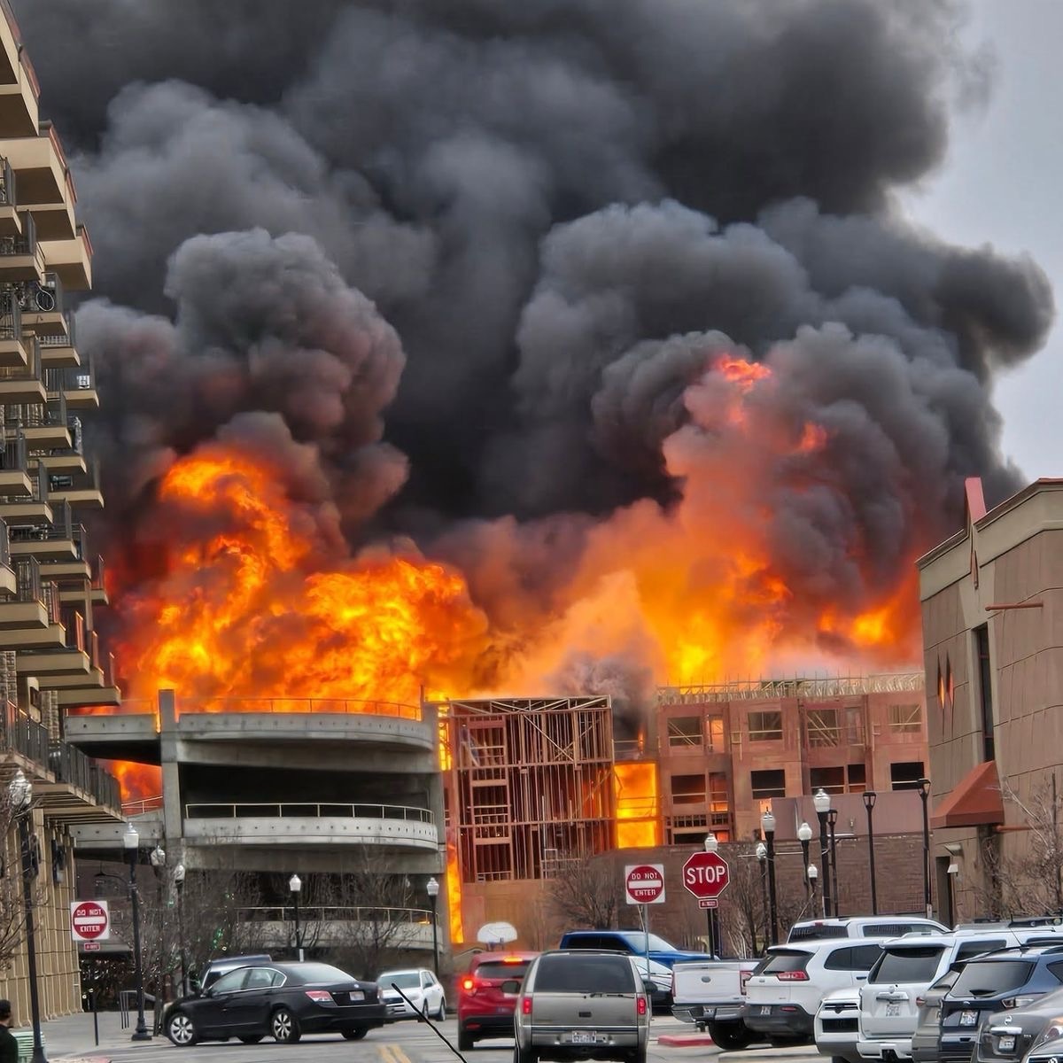 The city is burning with no help coming