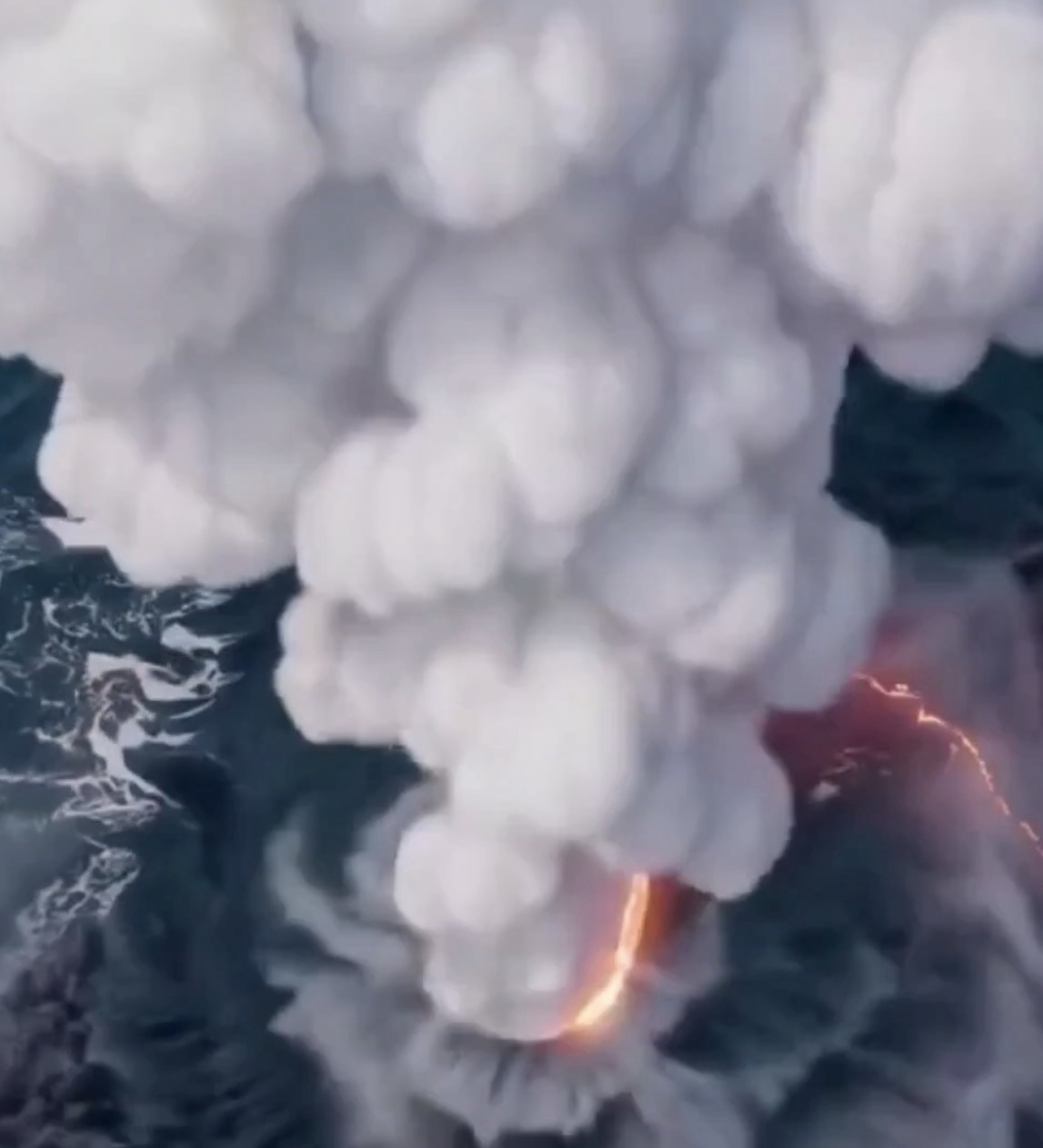 This eruption started right next to civilization