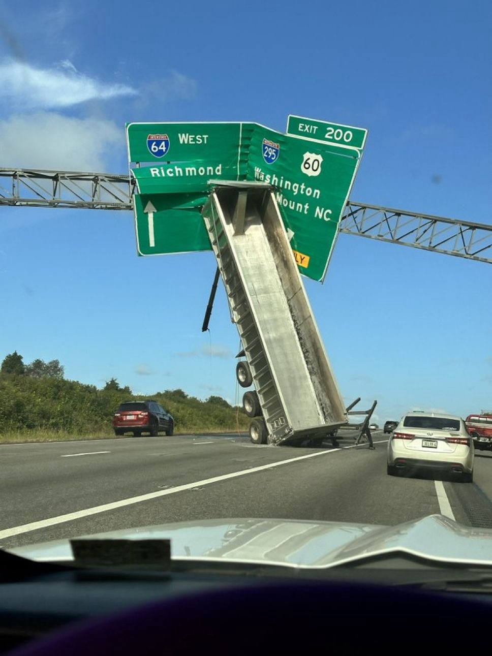 Drivers had no time to react…