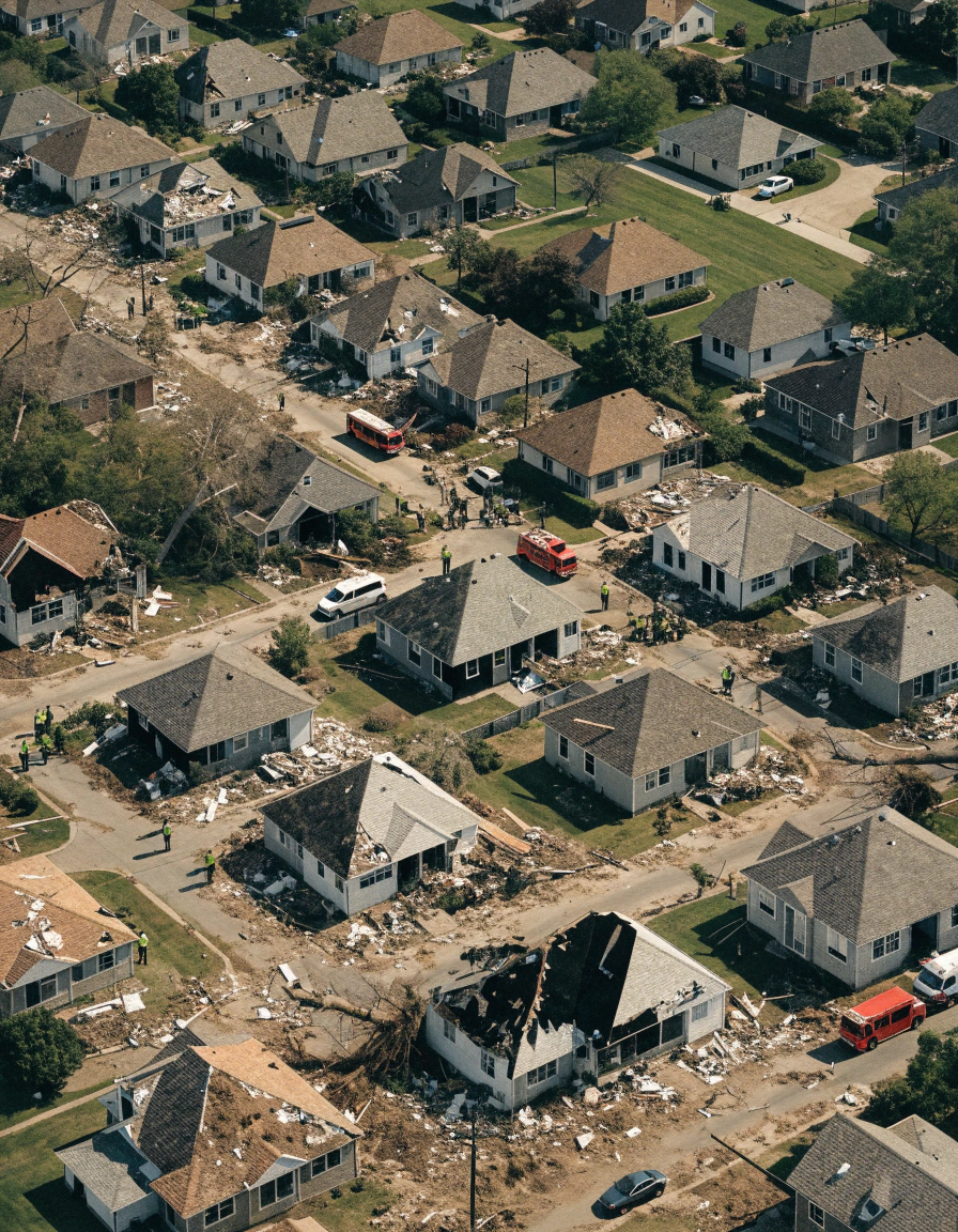 Tornado Leaves American Neighborhood Devastated as Crews Assess Widespread Damage